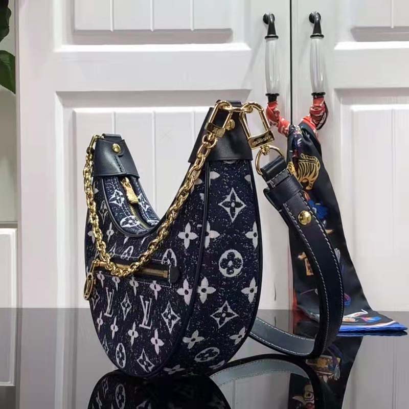 loop lv half moon bag