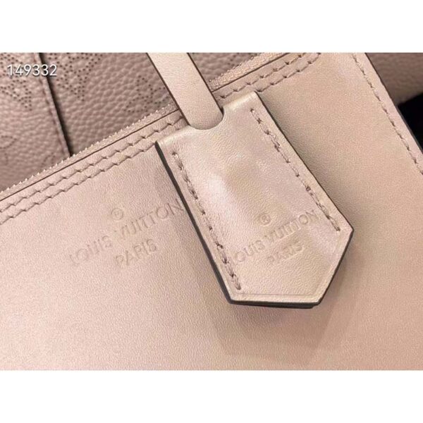 Louis Vuitton LV Women Hina PM Bucket Bag Crème Beige Mahina Perforated Calf (4)