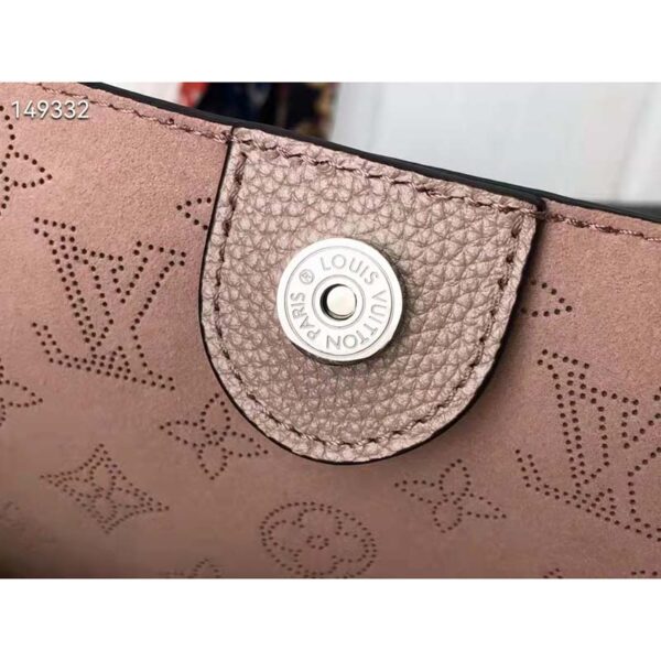 Louis Vuitton LV Women Hina PM Bucket Bag Crème Beige Mahina Perforated Calf (6)