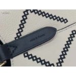 Louis Vuitton LV Women NéoNoé MM Bucket Bag Beige Embroidered Embossed Grained Cowhide – Image 8