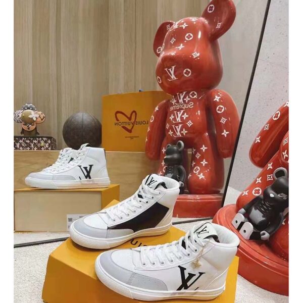 Louis Vuitton Unisex Charlie Sneaker Cacao Brown Mix Recycled Bio-Based Materials (6)