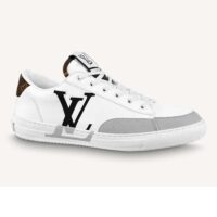 Louis Vuitton Unisex Charlie Sneaker Cacao Brown White Mix Recycled Bio-Based Materials