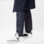 Louis Vuitton Unisex Charlie Sneaker Cacao Brown White Mix Recycled Bio-Based Materials - immagine 12