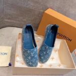 Louis Vuitton Unisex Starboard Flat Espadrille Monogram Denim Calf Leather Denim Blue - Bild 3