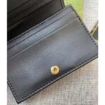 Gucci Unisex Card Case Wallet Black GG Leather Double G – Image 5