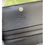 Gucci Unisex Card Case Wallet Black GG Leather Double G – Image 9