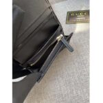 Gucci Unisex Card Case Wallet White Black GG Leather Double G - Imagen 10