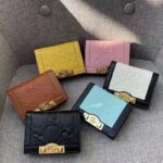 Gucci Unisex Card Case Wallet Yellow GG Leather Double G - Image 8