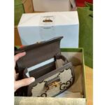 Gucci Women GG Bamboo 1947 Jumbo GG Small Top Handle Bag Brown Leather Bamboo - Image 9