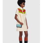 Gucci Women GG Wallet Chain Light Blue GG Leather Dark Blue Double G – Bild 11