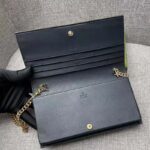 Gucci Women GG Wallet Chain Light Blue GG Leather Dark Blue Double G – Bild 7