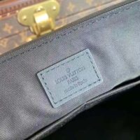 Louis Vuitton LV Aerogram Messenger Black Grained Calf Cowhide Leather Textile Lining (9)