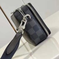Louis Vuitton LV Unisex Alpha Wearable Wallet Damier Graphite Coated Canvas Cowhide (4)