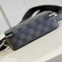 Louis Vuitton LV Unisex Alpha Wearable Wallet Damier Graphite Coated Canvas Cowhide (4)