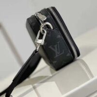 Louis Vuitton LV Unisex Alpha Wearable Wallet Monogram Eclipse Coated Canvas Cowhide (9)