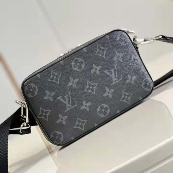 Louis Vuitton LV Unisex Alpha Wearable Wallet Monogram Eclipse Coated Canvas Cowhide (12)