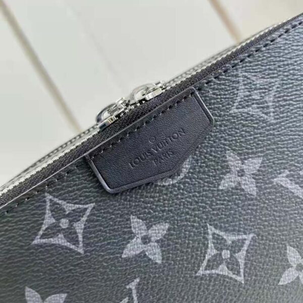 Louis Vuitton LV Unisex Alpha Wearable Wallet Monogram Eclipse Coated Canvas Cowhide (13)