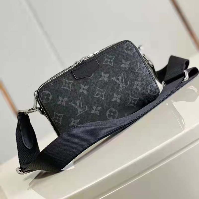 Louis Vuitton Alpha Wearable Wallet Monogram Eclipse Canvas Black 1389561