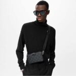 Louis Vuitton LV Unisex Alpha Wearable Wallet Monogram Eclipse Coated Canvas Cowhide – Image 11