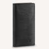 Louis Vuitton LV Unisex Brazza Wallet Supple Epi Leather Black
