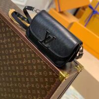 Louis Vuitton LV Unisex Buci Crossbody Black Epi Grained Smooth Cowhide Leather