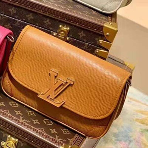 Louis Vuitton LV Unisex Buci Crossbody Brown Epi Grained Smooth Cowhide Leather (4)
