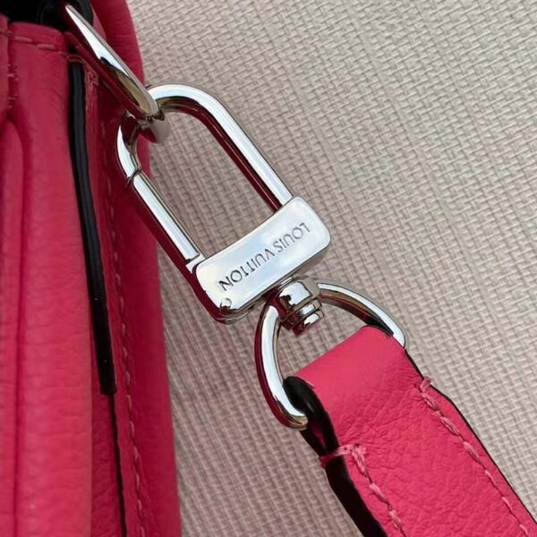 Louis Vuitton LV Unisex Buci Crossbody Pink Epi Grained Smooth Cowhide Leather (11)
