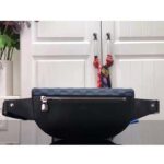 Louis Vuitton LV Unisex Campus Bumbag Navy Blue Black Damier Infini 3D Cowhide - Image 3