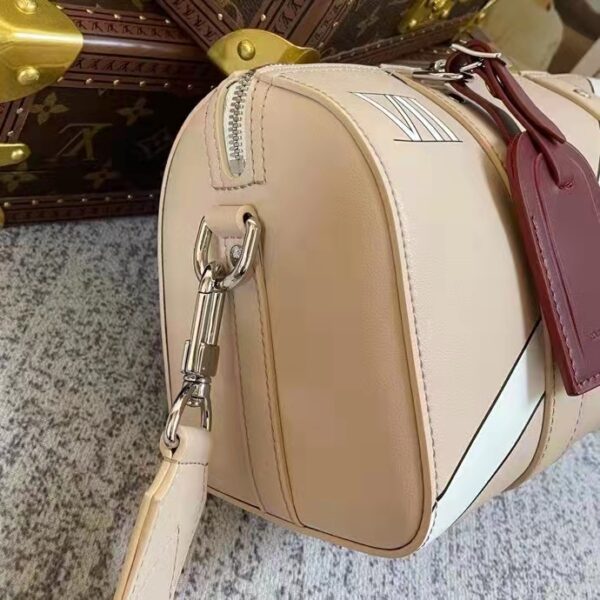 Louis Vuitton LV Unisex City Keepall Bag Beige Calf Cowhide Leather (1)