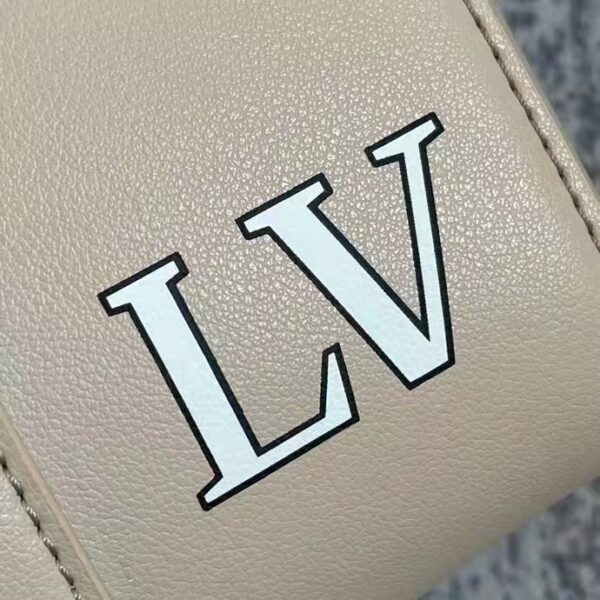 Louis Vuitton LV Unisex City Keepall Bag Beige Calf Cowhide Leather (11)