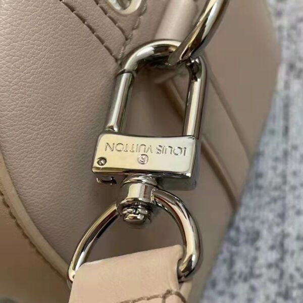 Louis Vuitton LV Unisex City Keepall Bag Beige Calf Cowhide Leather (12)