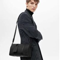 Louis Vuitton LV Unisex City Keepall Bag Black Aerogram Grained Calf Cowhide (2)