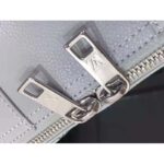 Louis Vuitton LV Unisex City Keepall Bag Gray Aerogram Cowhide Leather Textile Lining – Bild 8