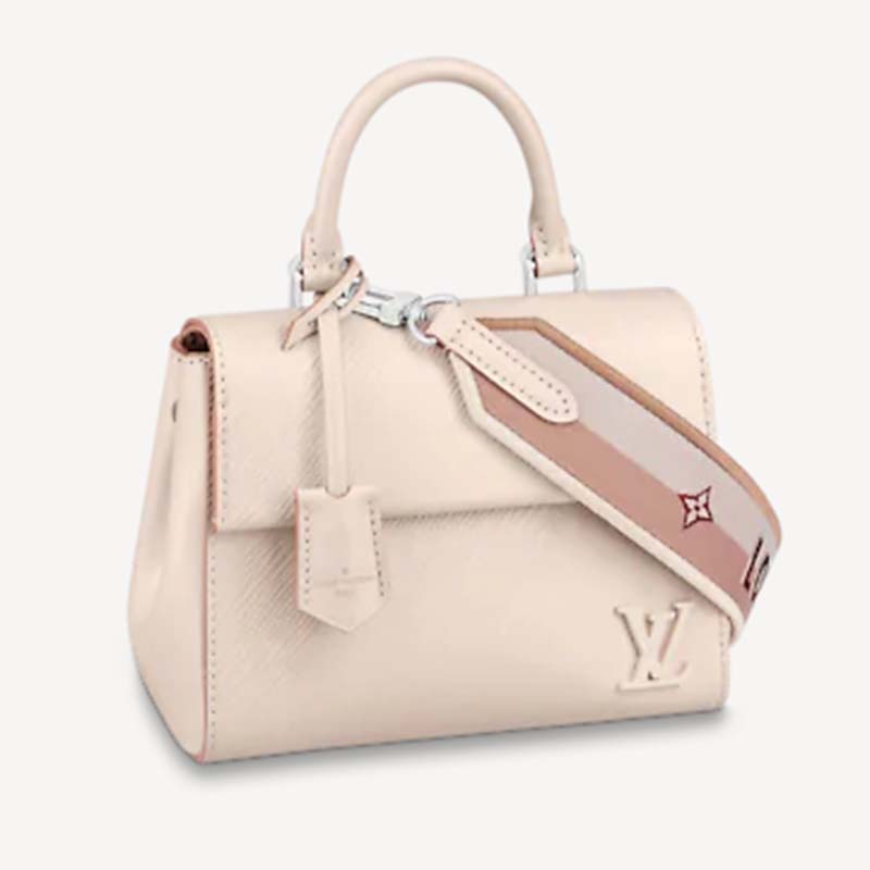 Louis Vuitton LV Women Cluny Mini Handbag Quartz Epi Grained