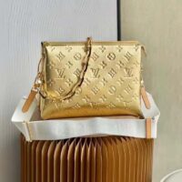 Louis Vuitton LV Unisex Coussin PM Gold Monogram-Embossed Puffy Lambskin Calfskin (11)