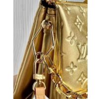 Louis Vuitton LV Unisex Coussin PM Gold Monogram-Embossed Puffy Lambskin Calfskin (11)