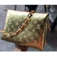 Louis Vuitton LV Unisex Coussin PM Gold Monogram-Embossed Puffy Lambskin Calfskin (11)