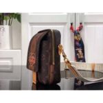 Louis Vuitton LV Unisex Flap Double Phone Pouch Monogram Stripes Brown Coated canvas - Bild 4