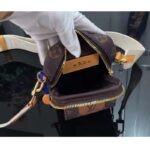 Louis Vuitton LV Unisex Flap Double Phone Pouch Monogram Stripes Brown Coated canvas - Bild 6