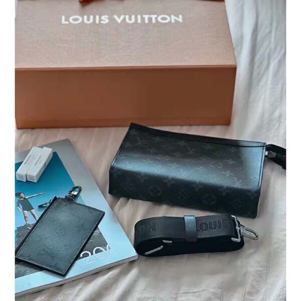 Louis Vuitton LV Unisex Gaston Wearable Wallet Monogram Eclipse Reverse Coated Canvas (6)