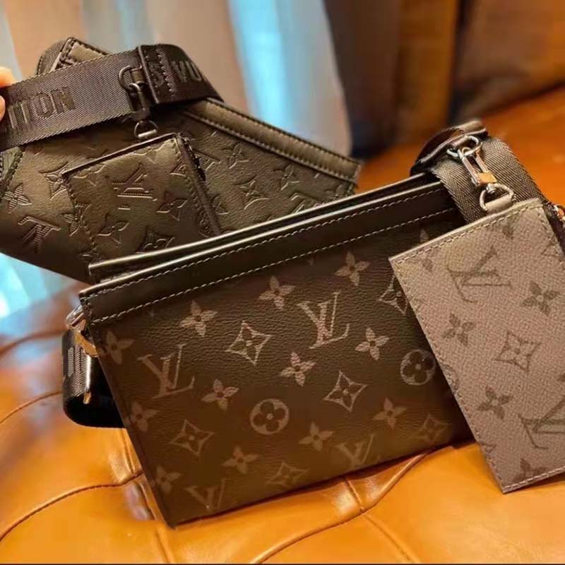 Louis Vuitton Gray Monogram Eclipse Reverse Coated Canvas Gaston Wearable Wallet Ruthenium Hardware, 2021-2022 (Like New), Handbag