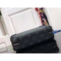 Louis Vuitton LV Unisex Horizon Clutch Black Monogram Eclipse Coated Canvas Textile Cowhide (11)