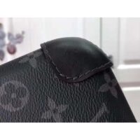 Louis Vuitton LV Unisex Horizon Clutch Black Monogram Eclipse Coated Canvas Textile Cowhide (11)