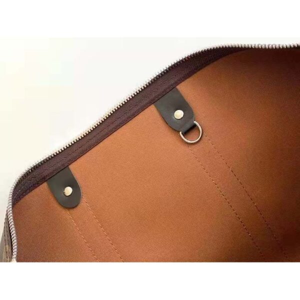 Louis Vuitton LV Unisex Keepall Bandoulière 45 Brown Coated Canvas Cowhide Leather (10)