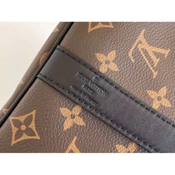 Louis Vuitton LV Unisex Keepall Bandoulière 45 Brown Coated Canvas Cowhide Leather (9)
