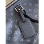 Louis Vuitton LV Unisex Keepall Bandoulière 45 Travel Bag Grey Coated Canvas Cowhide - Image 8