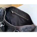 Louis Vuitton LV Unisex Keepall Bandoulière 45 Travel Bag Grey Coated Canvas Cowhide - Image 7