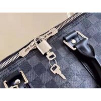 Louis Vuitton LV Unisex Keepall Bandoulière 45 Travel Bag Grey Damier Graphite Canvas (1)