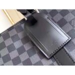 Louis Vuitton LV Unisex Keepall Bandoulière 45 Travel Bag Grey Damier Graphite Canvas - immagine 9