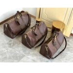 Louis Vuitton LV Unisex Keepall Bandoulière 55 Brown Coated Canvas Cowhide Leather - Imagen 13